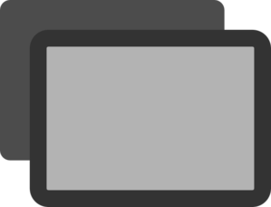 Box With Upper Left Shadow Clip Art